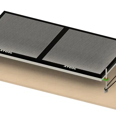 Xtool D1 với bộ mở rộng có bàn nâng