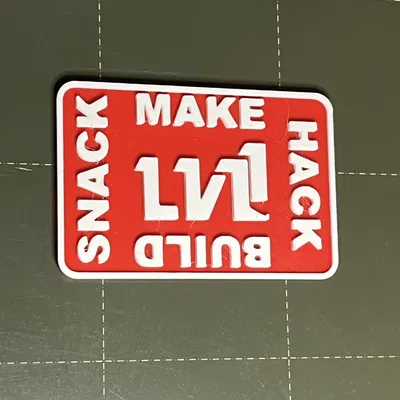 Logo LVL1 Hackerspace Louisville Kentucky - Miếng Dán 2x3"