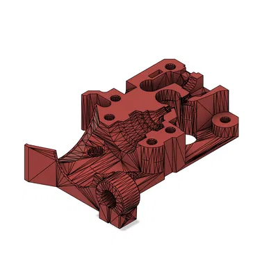 Prusa i3 MK3S+: Thân extruder khớp lỏng cho đai ốc vuông