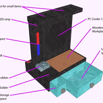 Giá đỡ/bàn làm việc hàn nhỏ