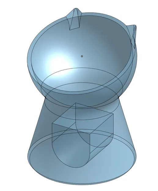 Tô cho mèo đứng có túi đựng tạ đối trọng tích hợp - Image 2