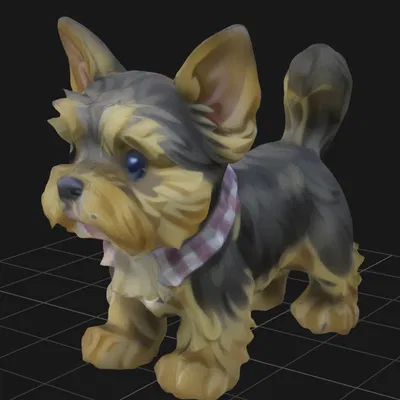 Mô Hình Yorkshire Terrier Tí Hon