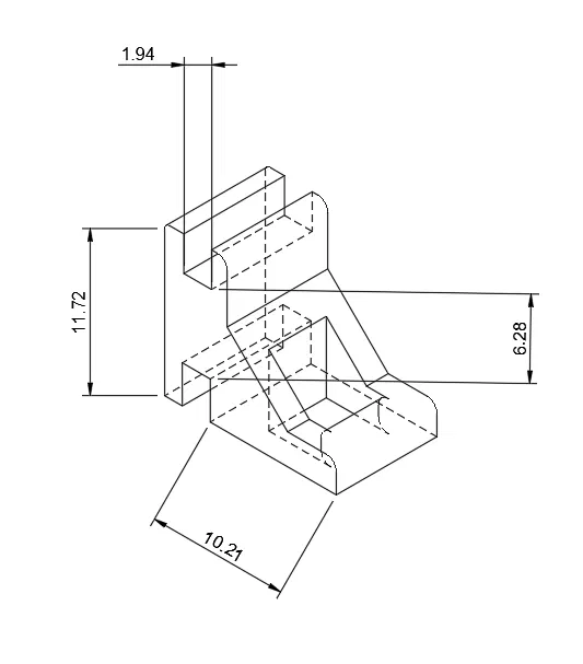 Con trượt thay thế cho móc/kẹp rèm vào thanh ray - Image 3