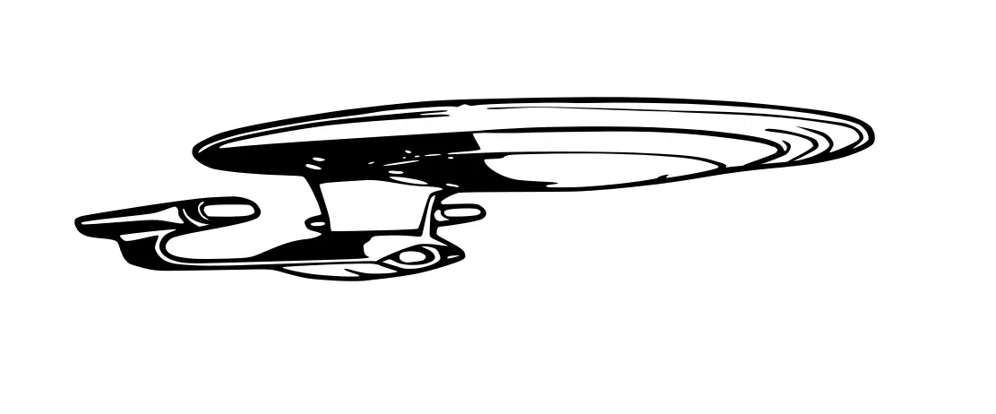 Tranh Tường Hình Bóng Thuyền Enterprise D Star Trek - Image 2