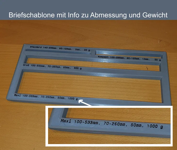 Khuôn Cắt Giấy Đo Kích Thước/Độ Dày Thư - Image 1