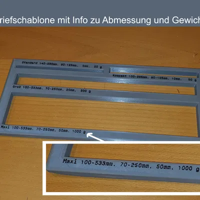 Khuôn Cắt Giấy Đo Kích Thước/Độ Dày Thư