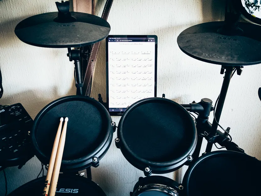 Giá Đỡ Máy Tính Bảng/Điện Thoại/Giấy Nhạc Tùy Chỉnh Cho Rack Alesis Nitro Mesh / E-Drum - Image 2