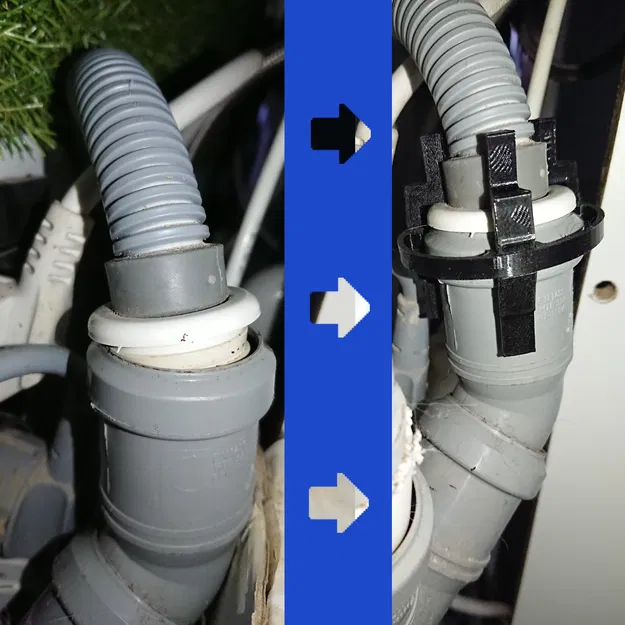 Kẹp Ống Nước (cho máy rửa bát / máy giặt) parametric - Image 1