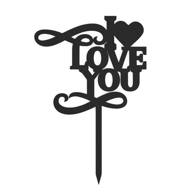 Em yêu anh - Trang trí bánh - Image 1