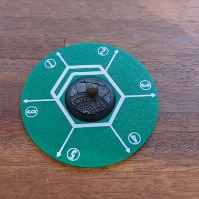 Guild Ball - Khuôn Giấy Vòng Tròn Đặt Quả Bóng