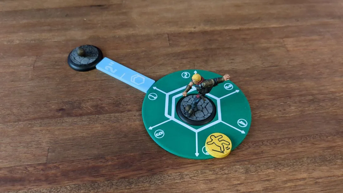 Guild Ball - Khuôn Giấy Vòng Tròn Đặt Quả Bóng - Image 2