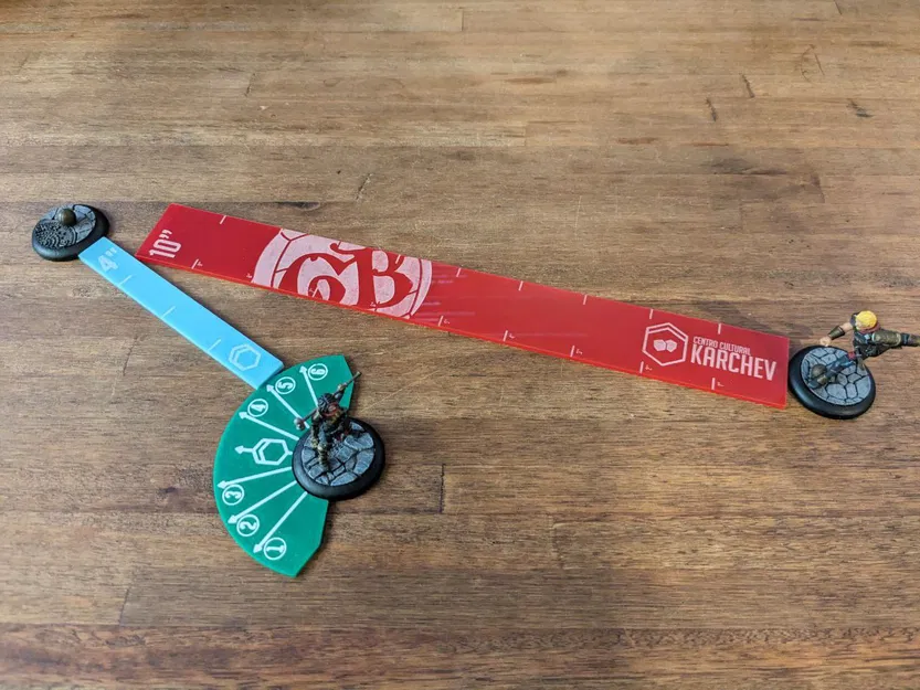 Guild Ball - Kick Scatter Template (Mẫu bộ định vị Kick Scatter) - Image 2