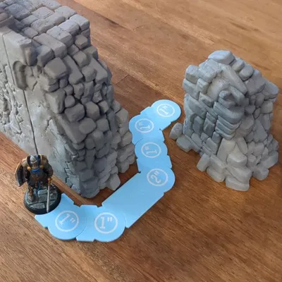 Đế đo di chuyển chính xác cho Wargames & Game mô hình