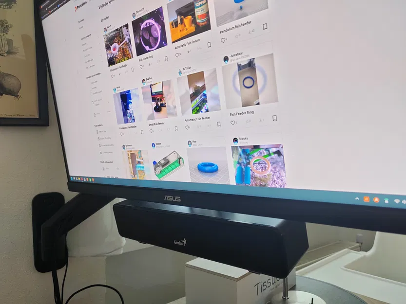 Giá Treo Chế Soundbar Genius 100 Cho Màn Hình ASUS TUF Gaming VG27AQ1A - Image 4