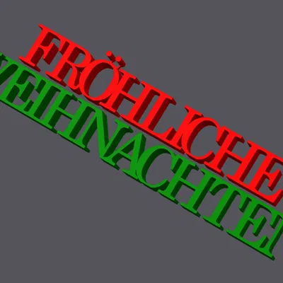 Trang trí Giáng Sinh Vui Vẻ - Fröhliche Weihnachten