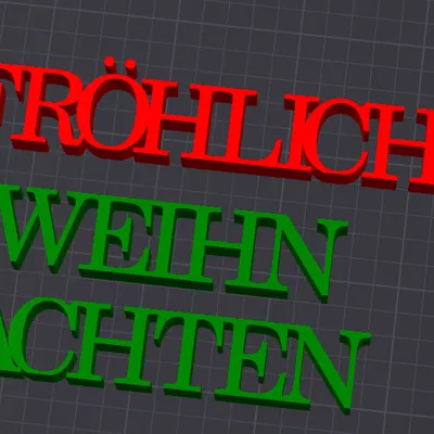 Trang trí Giáng Sinh Vui Vẻ - Fröhliche Weihnachten