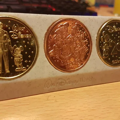 Hộp đựng Huy chương / Tiền xu Disney World (x1, x2, x3, x4)