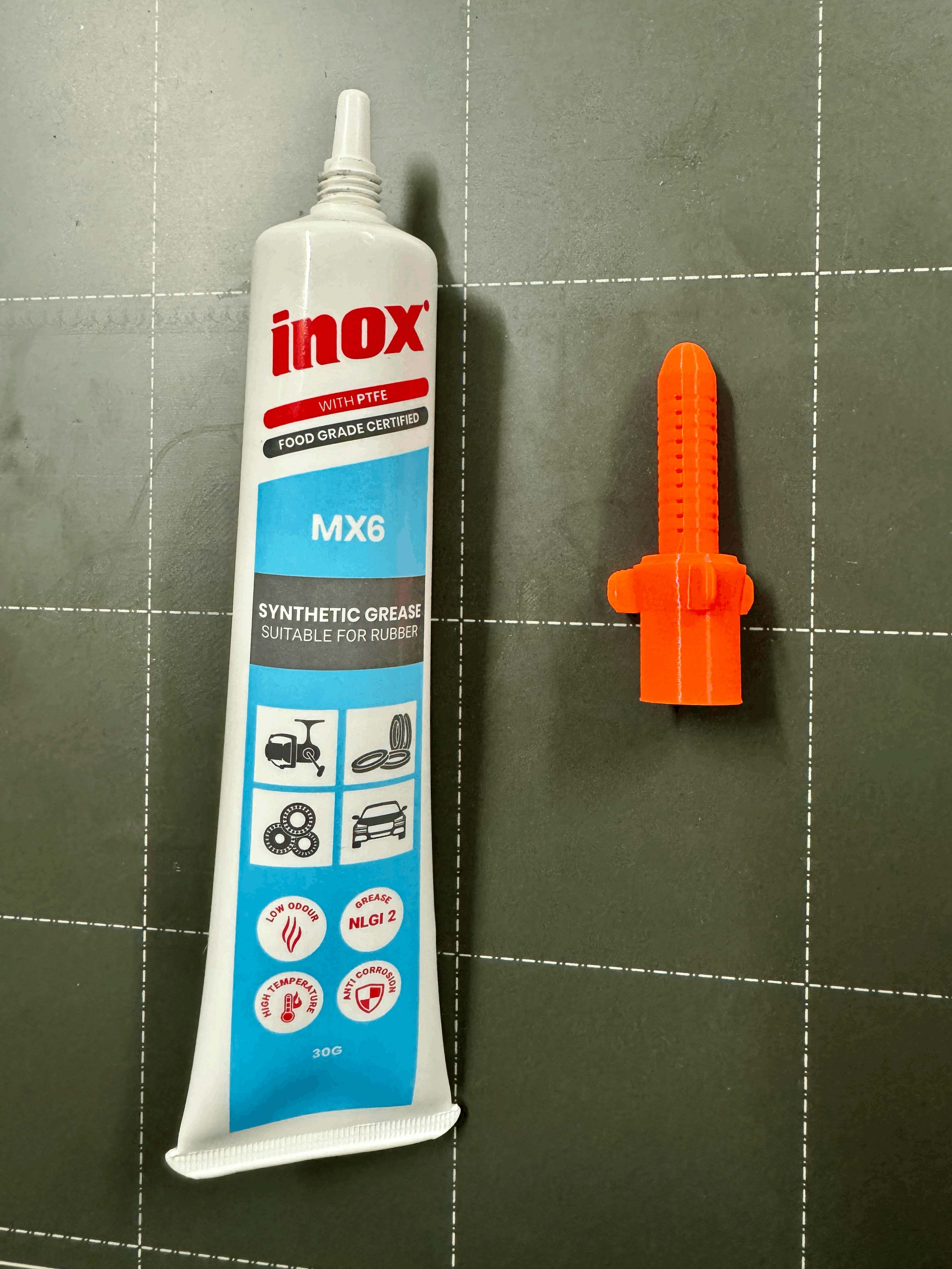Dụng cụ bôi trơn mỡ Inox MX6 cho vòng bi LM8UU - Thumbnail 3