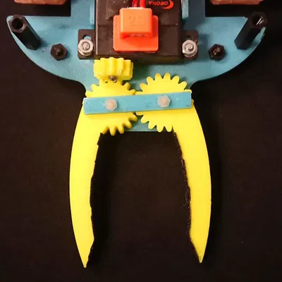 Càng gắp cho robot có bánh răng 90 độ