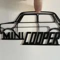 Mô hình Mini Cooper Treo Tường Độc Đáo - Thumbnail 1