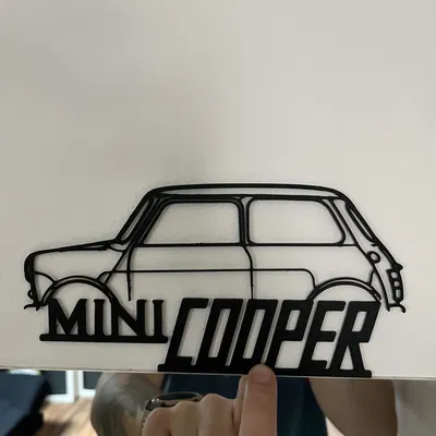 Mô hình Mini Cooper Treo Tường Độc Đáo