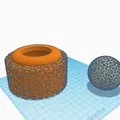 Hộp đựng cho hoa oải hương (voronoi có nắp bi) - Thumbnail 1