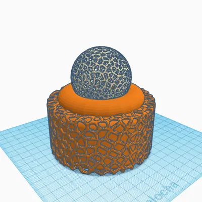 Hộp đựng cho hoa oải hương (voronoi có nắp bi)