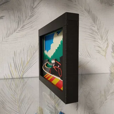 Bộ đế cho hộp bóng khúc cua Eau Rouge huyền thoại F1 Spa-Francorchamps