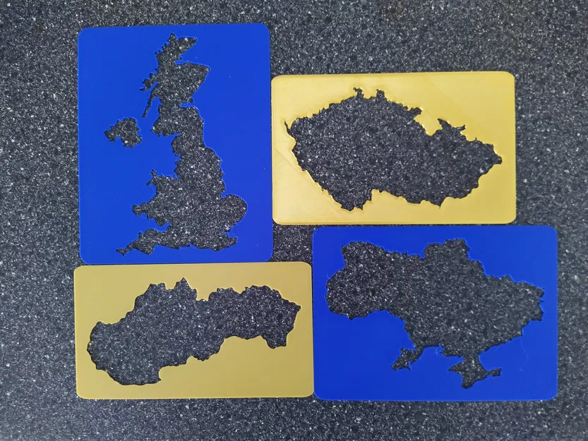 Bản đồ rỗng Vương quốc Anh, Ukraine, Cộng hòa Séc, Slovakia, Thụy Sĩ, Áo - Image 1