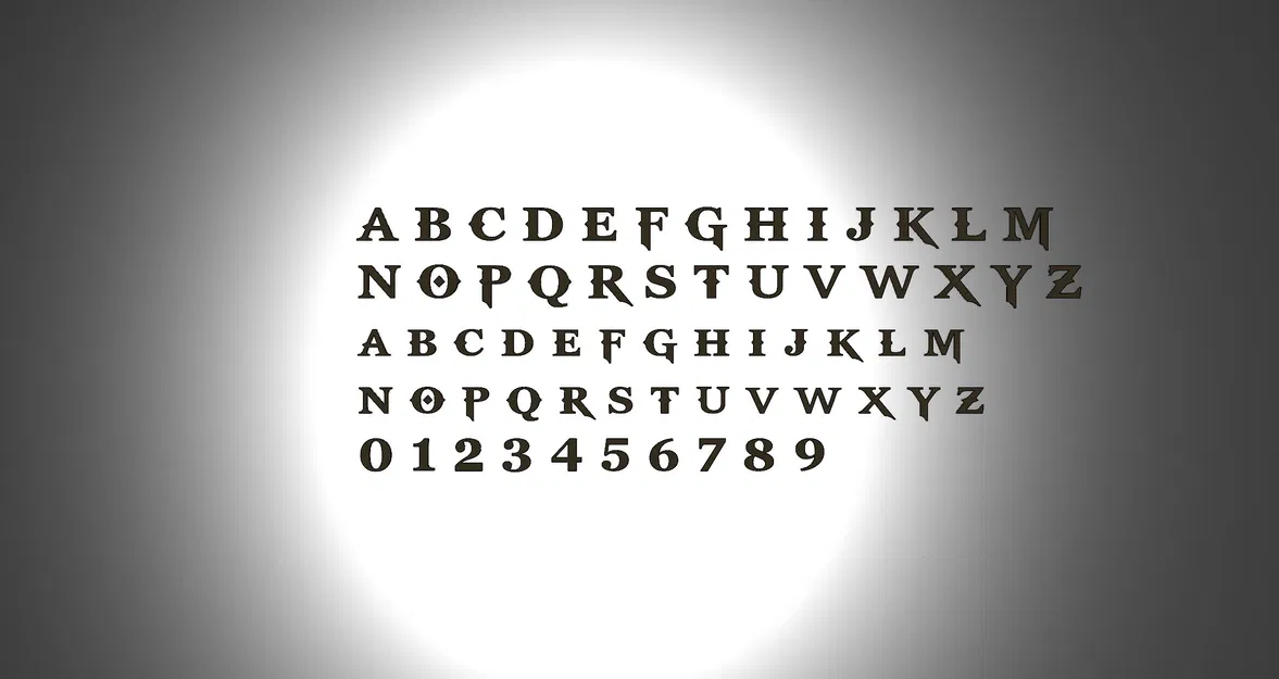 Font Chữ Thần Chiến Tranh (God Of War Font) - Image 2