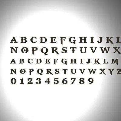 Font Chữ Thần Chiến Tranh (God Of War Font)