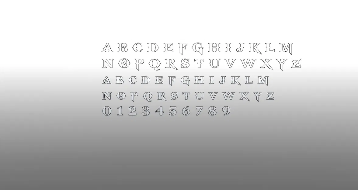 Font Chữ Thần Chiến Tranh (God Of War Font) - Image 3