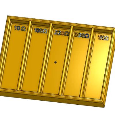 Hộp Đựng Điện Trở 10 & 5 Khe (18cm x 6.8cm)