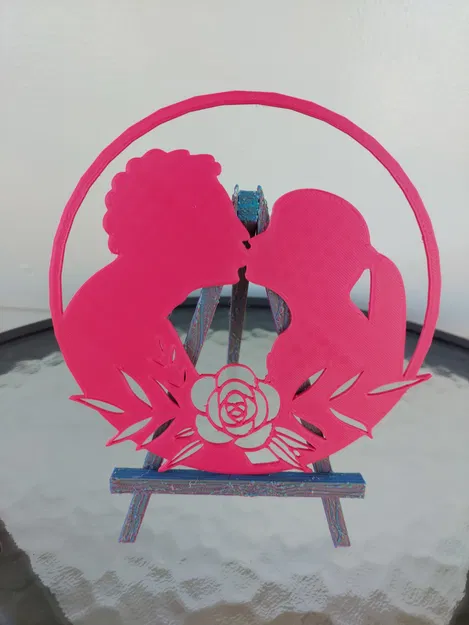 Trang Trí Cặp Đôi Lãng Mạn Hoa - Bộ 4 Mẫu - Image 3