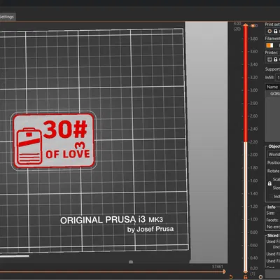 Patch "GORUCK 30# of Love 2x3" không cần support, in liền