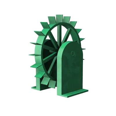 Bánh Xe Nước Trang Trí Hồ Cá Quay Tít