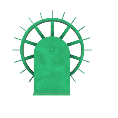 Bánh Xe Nước Trang Trí Hồ Cá Quay Tít