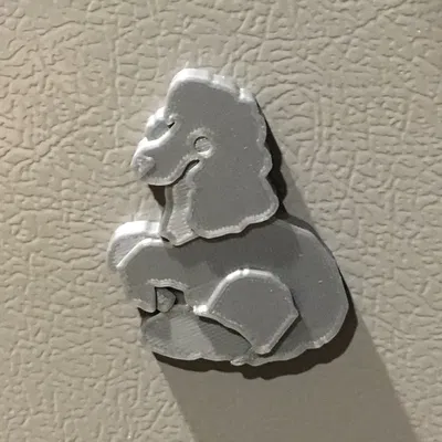 Nam Châm Hình Poodle