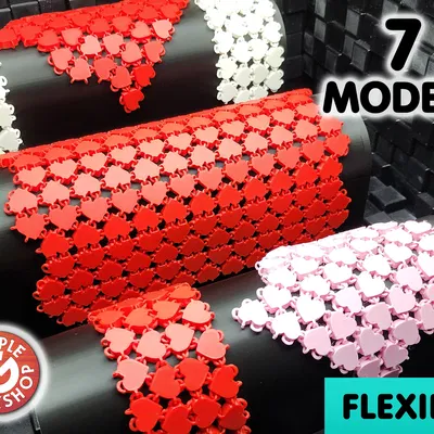 Vải Tim Mềm Dẻo ♡ 7 Mẫu