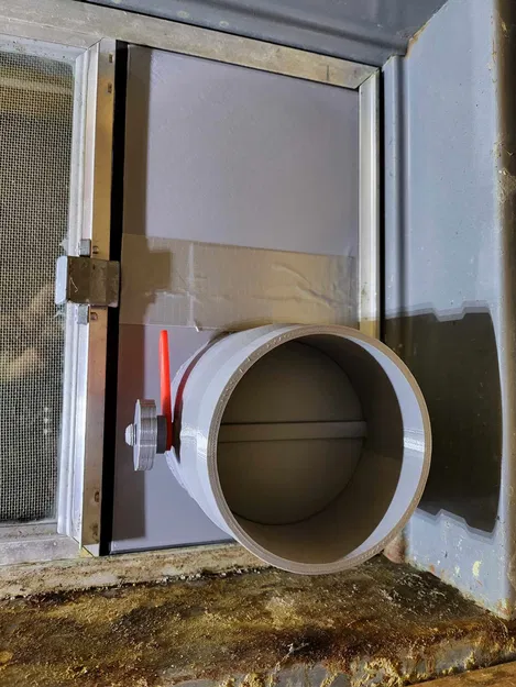 Lỗ thông hơi cửa sổ tầng hầm cho máy khắc laser 4 inch 100mm - Image 3