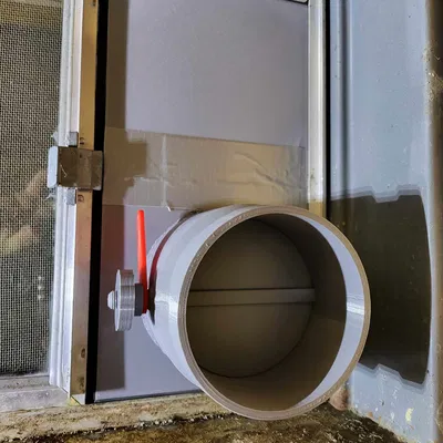 Lỗ thông hơi cửa sổ tầng hầm cho máy khắc laser 4 inch 100mm