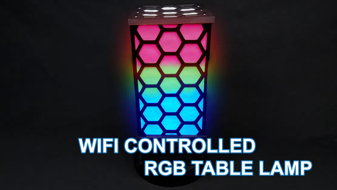Đèn bàn RGB điều khiển bằng WiFi in 3D - Image 1