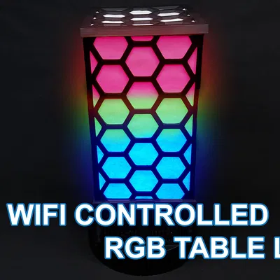 Đèn bàn RGB điều khiển bằng WiFi in 3D