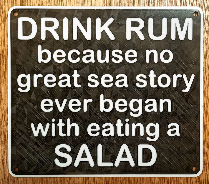 Biển Hiệu Vui Nhộn - Uống Rượu Rum!! - Image 1