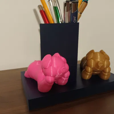 Ống cắm bút/hộp đựng bút hình heo