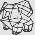 Mô hình Nghệ thuật Bulbasaur Low-Poly - Thumbnail 1