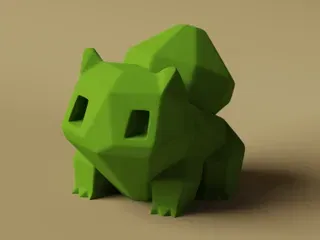 Mô hình Nghệ thuật Bulbasaur Low-Poly - Image 2