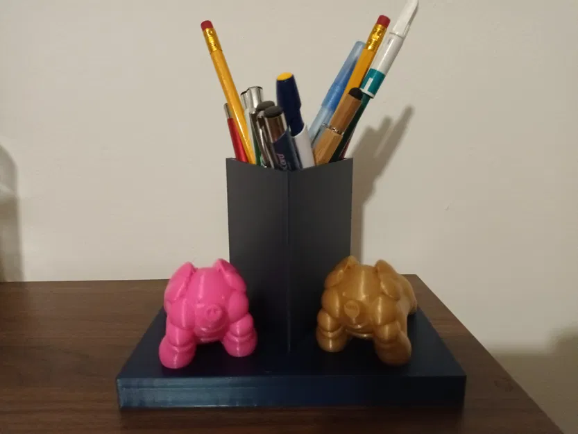 Ống cắm bút/hộp đựng bút hình heo - Image 3