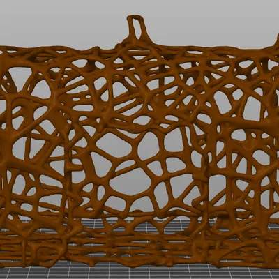 Krusty Krab trang trí bể cá phong cách Voronoi