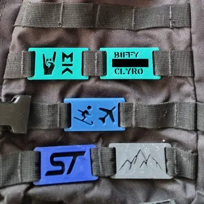 Patch/Bảng Tên MOLLE Tùy Chỉnh - Chữ & SVG - OpenSCAD